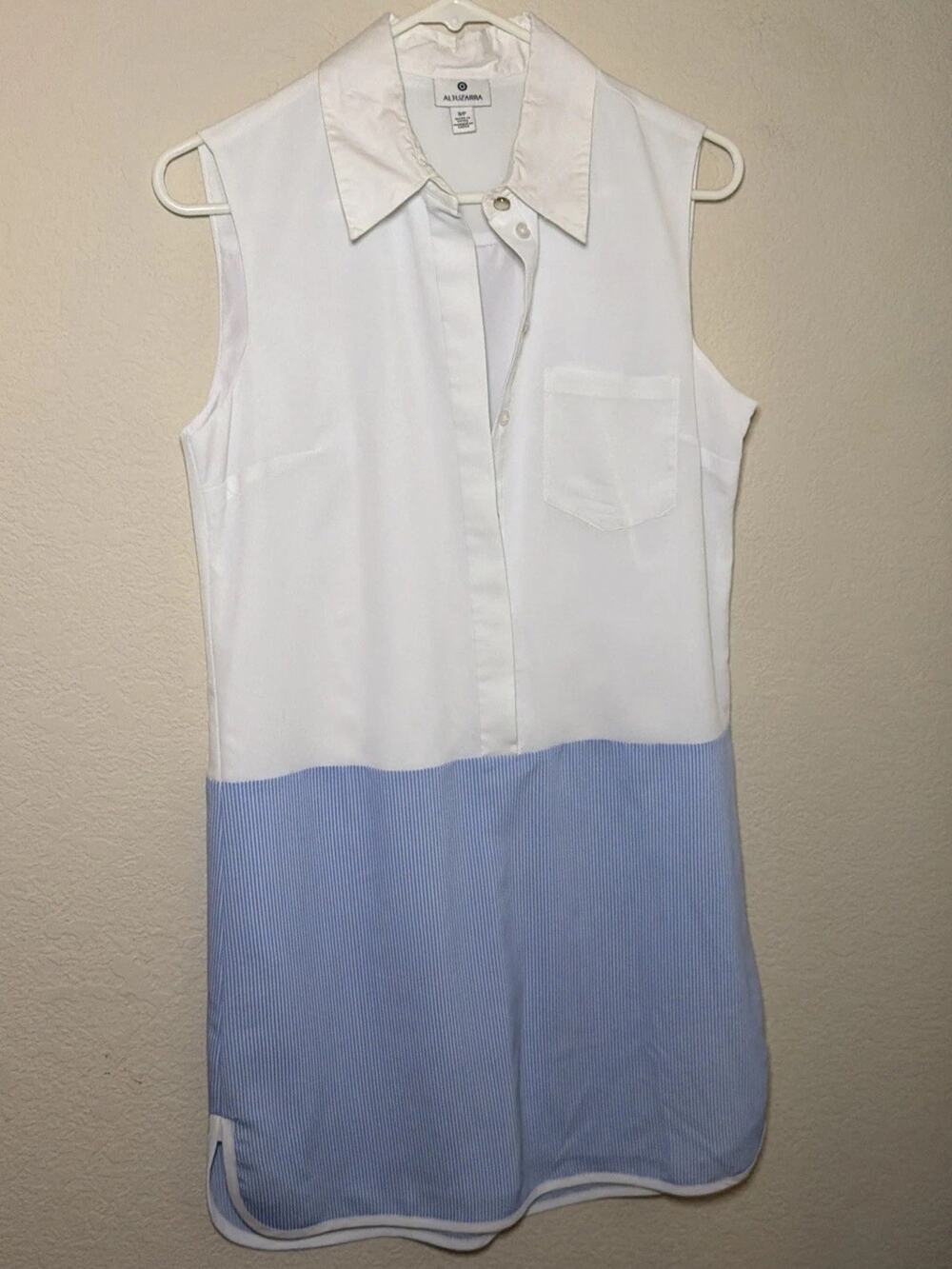 Altuzarra for Target Shirt Dress Color Block Sleeveless Lightweight Summer Sz S